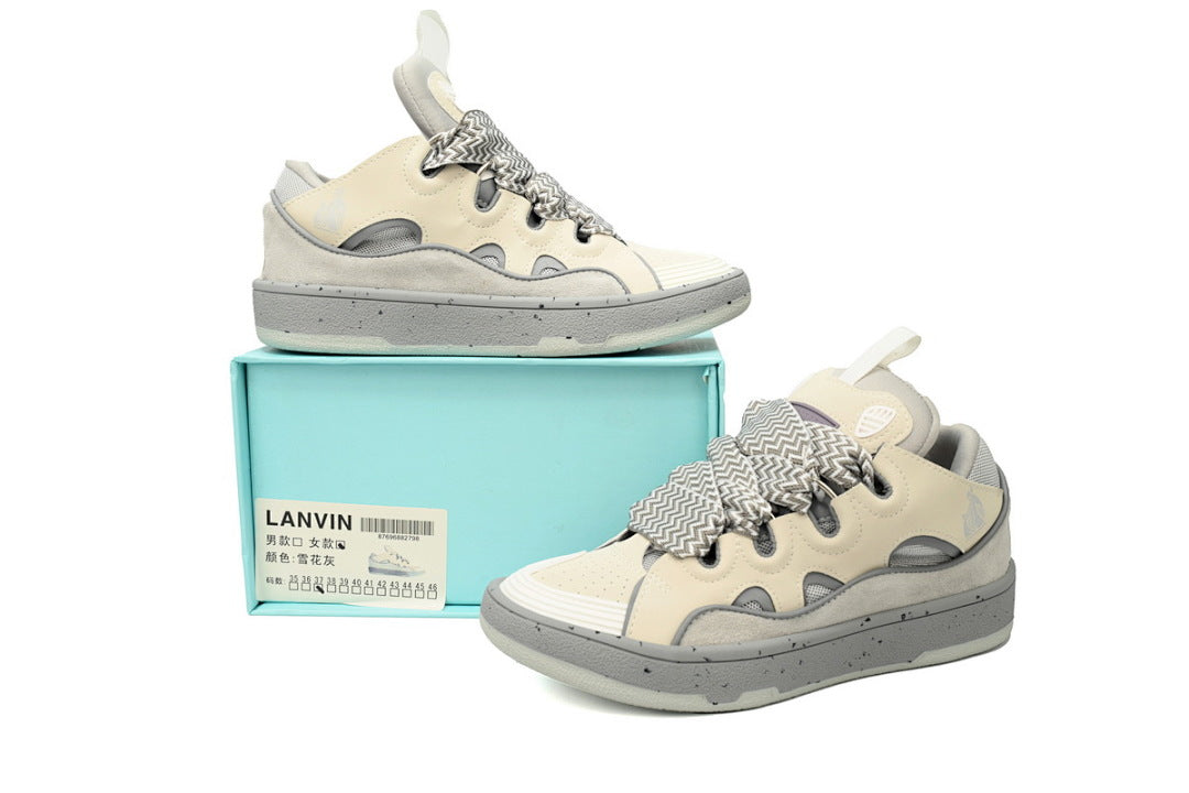 LANVIN Sneakers White Maiden Rice White Grey