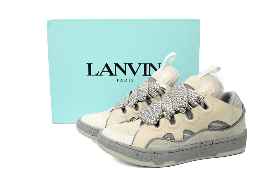 LANVIN Sneakers White Maiden Rice White Grey