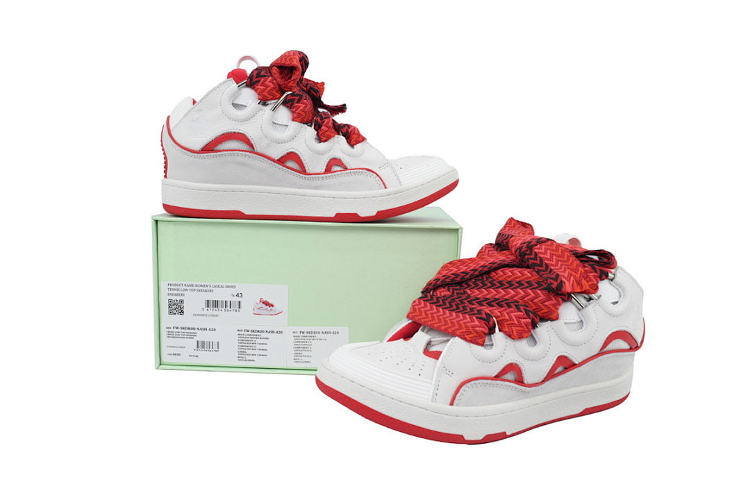 LANVIN Sneakers White Red