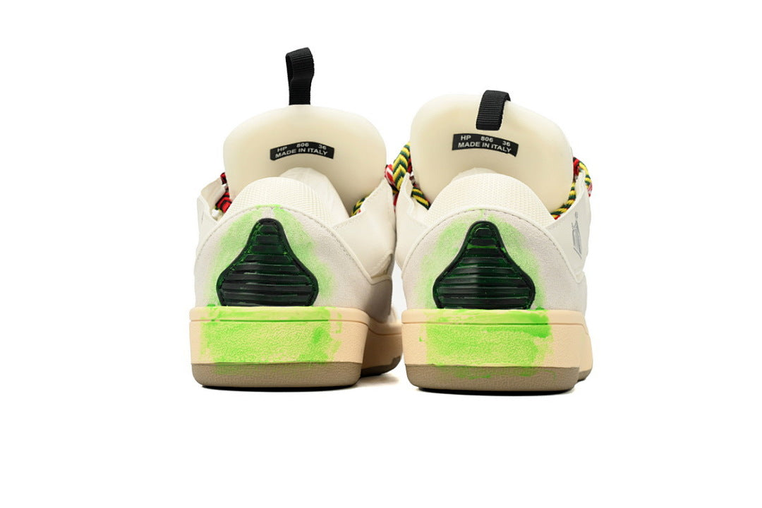LANVIN Sneakers White Seven Color Painting
