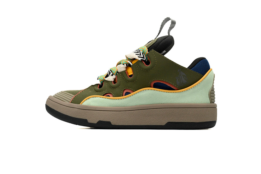 LANVIN Sneakers White Ladies Brown Green