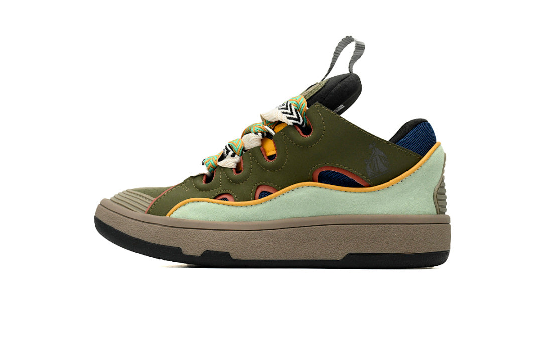 LANVIN Sneakers White Ladies Brown Green