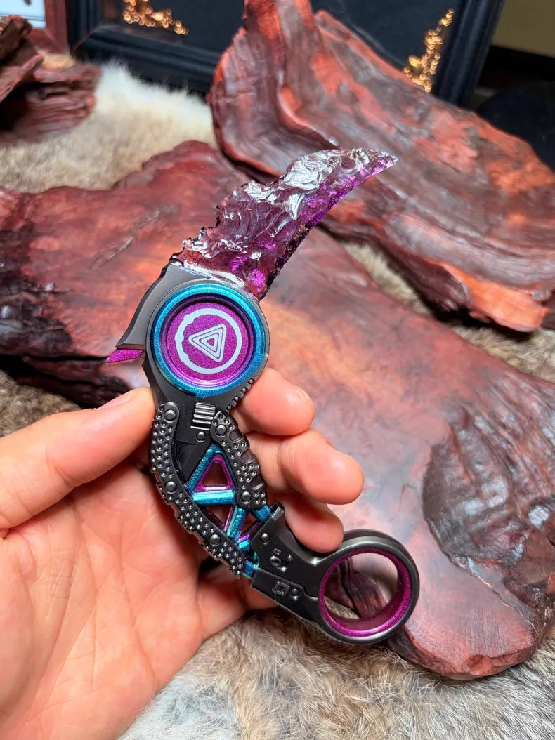 Crafted Stone Tool / Apex Legends Raptor's Claw Karambit (Purple)