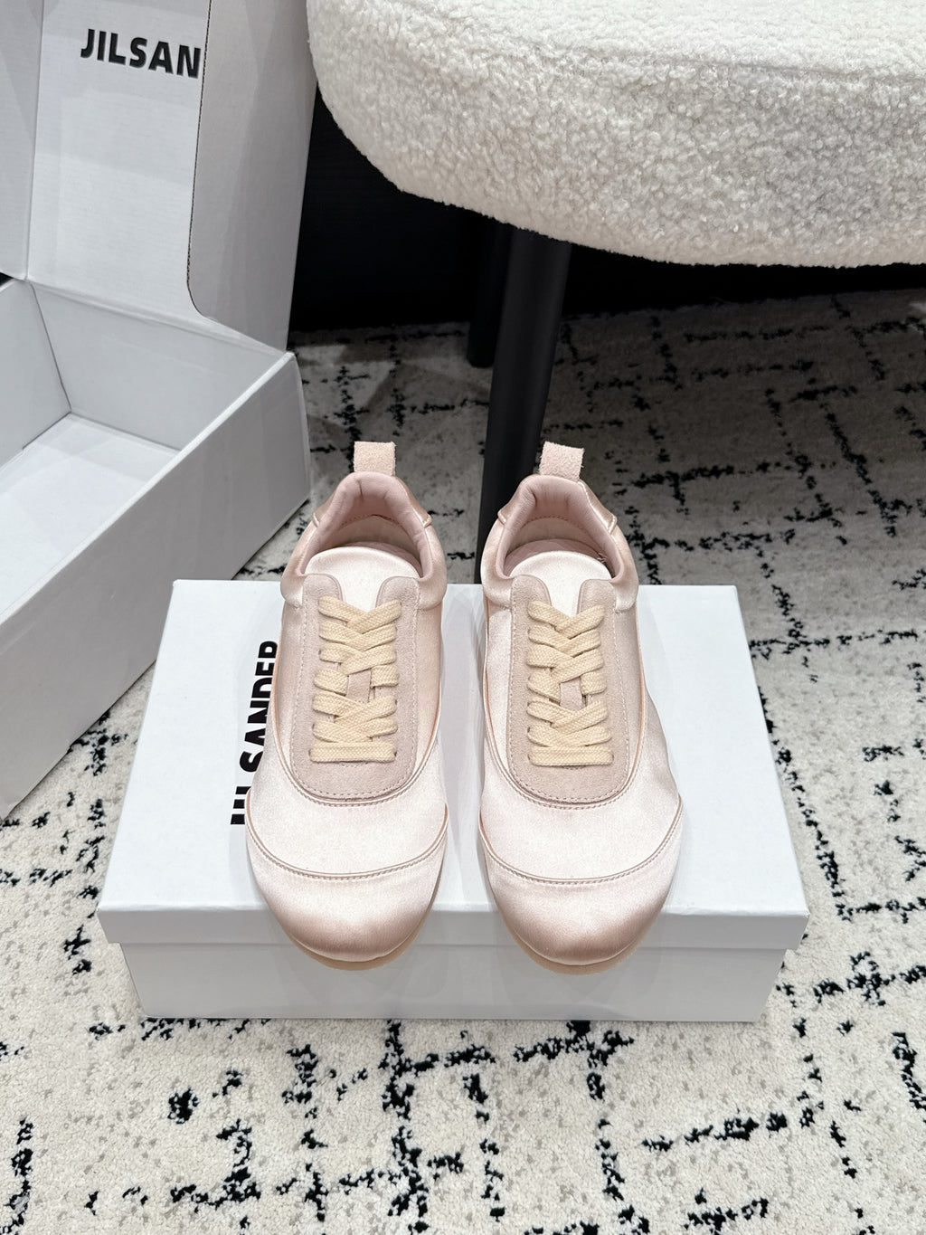 Jil Sander Satin German Army Trainers (Pink)