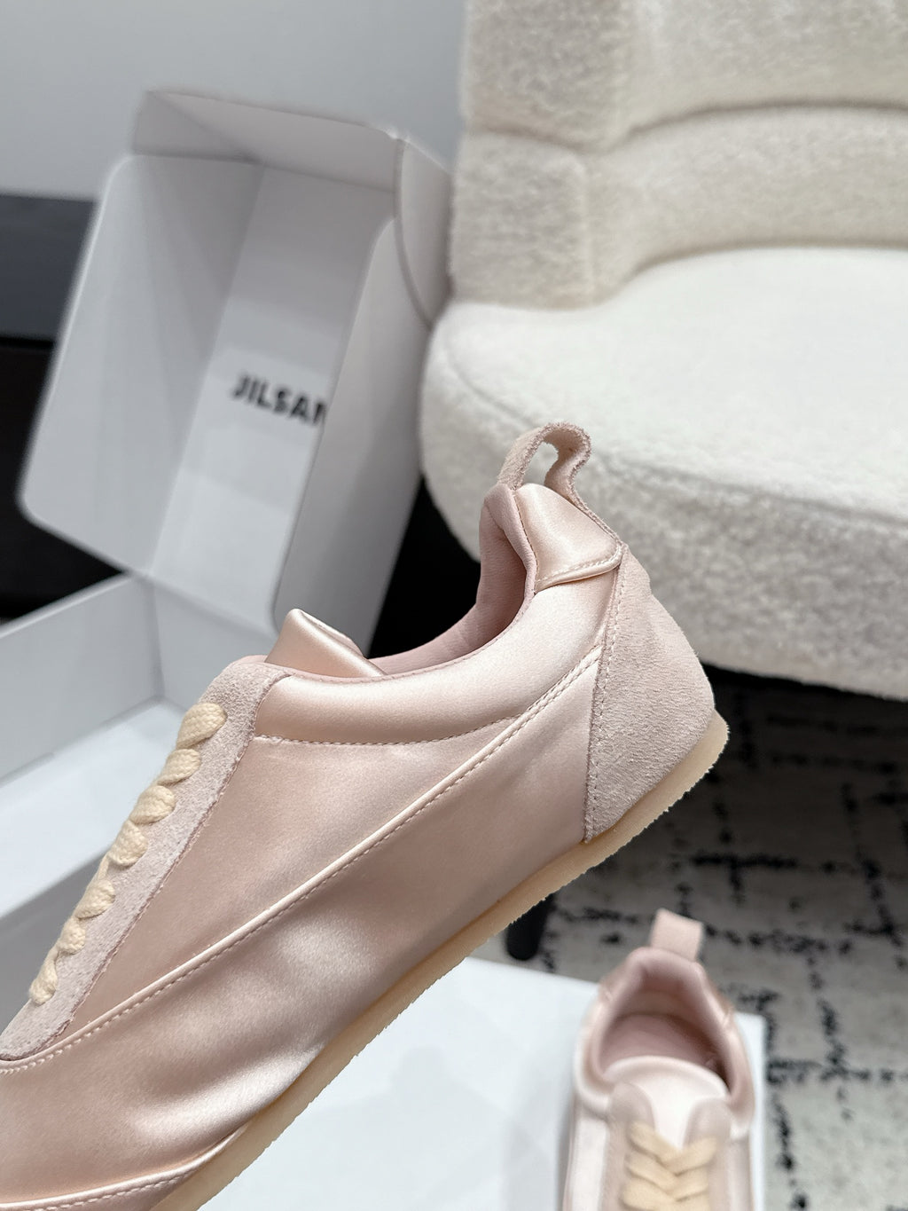 Jil Sander Satin German Army Trainers (Pink)