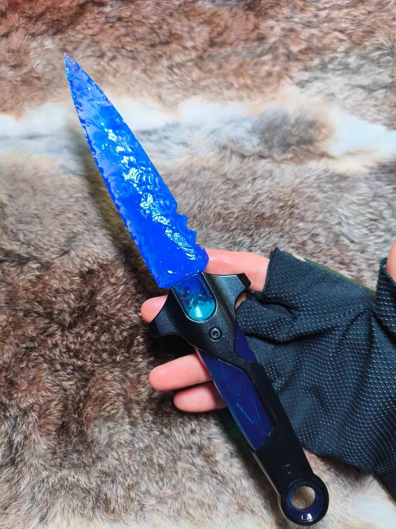 VALORANT: Blade of Mercy – Hand-forged Blue Opal Stone Weapon