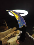 Chipped-style CS:GO Karambit with a pink opal-style 3D-printed handle; dreamy pink Karambit.
