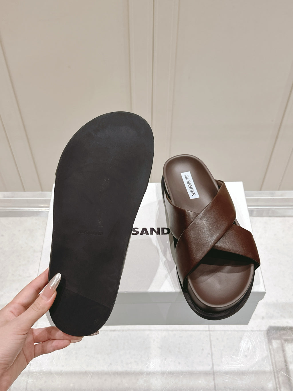 Jil Sander Spring/Summer New Beach Slides (Brown)