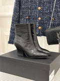 Jil Sander Lace-up Block-heel Ankle Boots (Black)