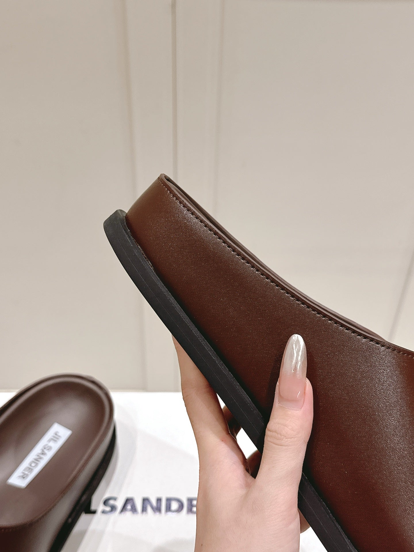 JIL SANDER New Beach Slides (Brown)