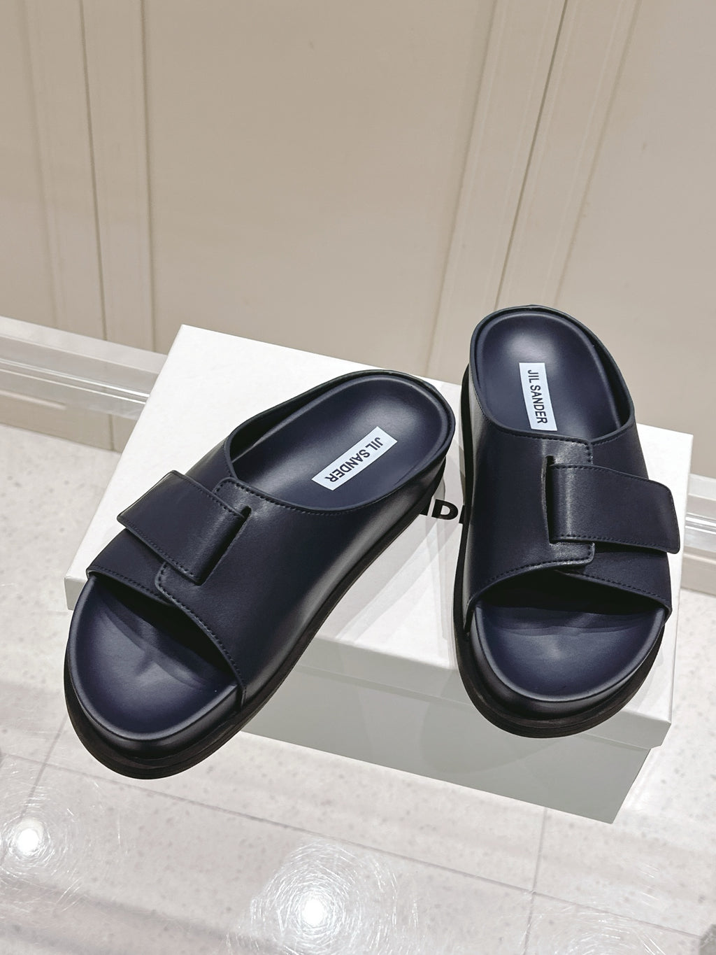 Jil Sander New Beach Slides (Black)