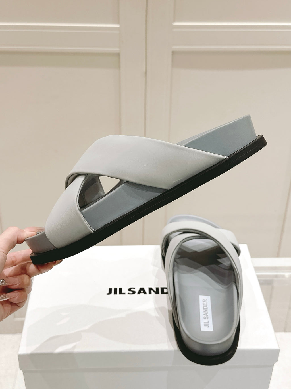 Jil Sander Spring/Summer New Beach Slides (Grey)