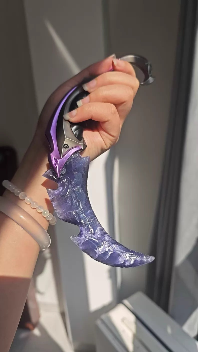 VALORANT Stone-Forged Melee Karambit – Valentine's Day Gift / Collectible Display Piece