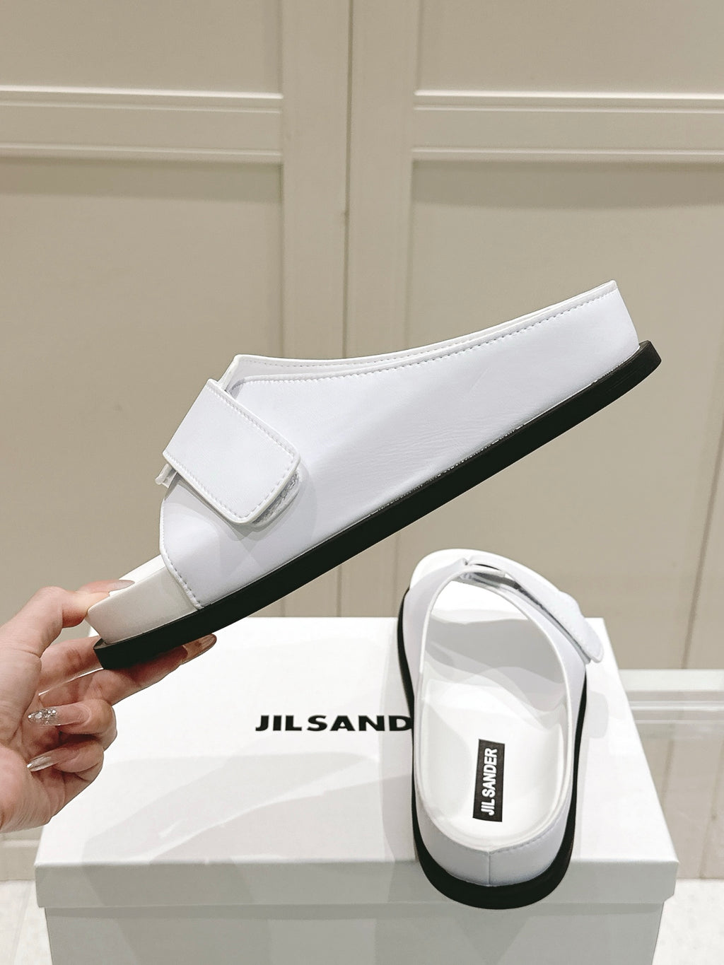 Jil Sander New Beach Slides (White)