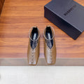 Jil Sander Classic Metallic Ring Ballet Flats (Brown)