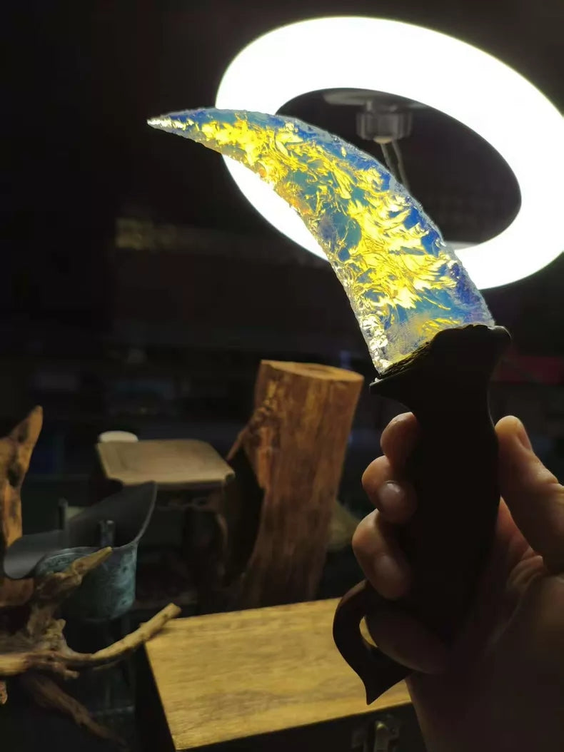 Flaked stone tools, stone knives, obsidian knives, opal knives, karambits.