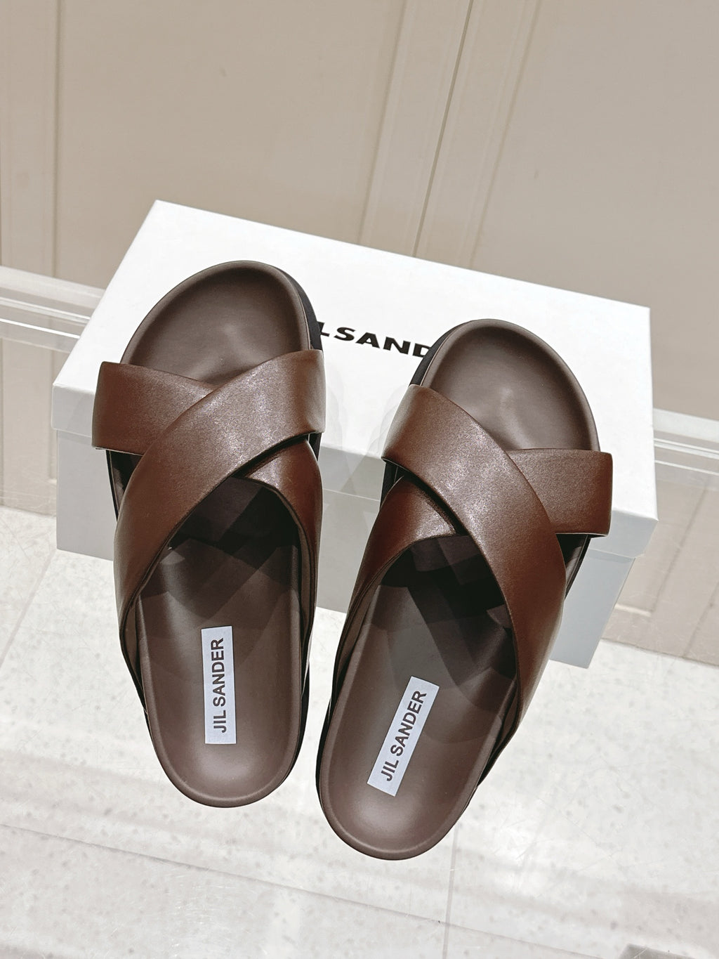 Jil Sander Spring/Summer New Beach Slides (Brown)
