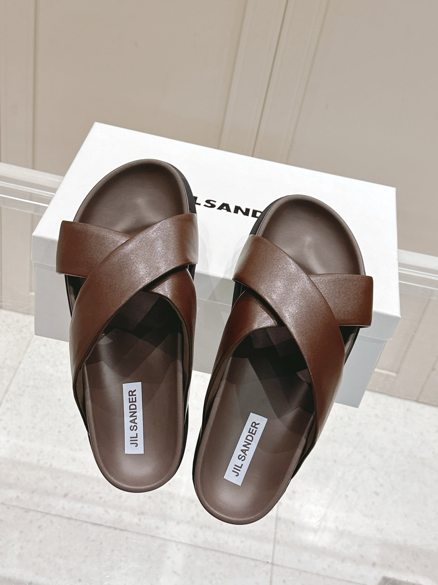 Jil Sander Spring/Summer New Beach Slides (Brown)