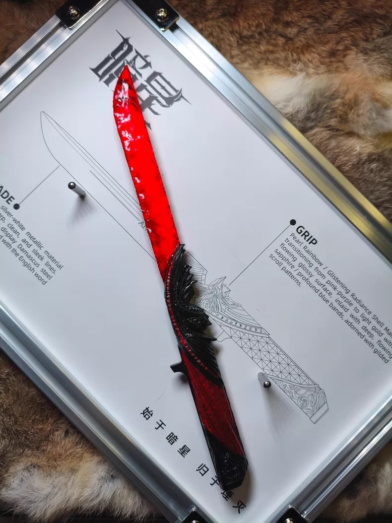 Delta Force: "Dark Star Demon" (Corrupted/Dark Form); Hand-forged stone-style knife (custom-made).