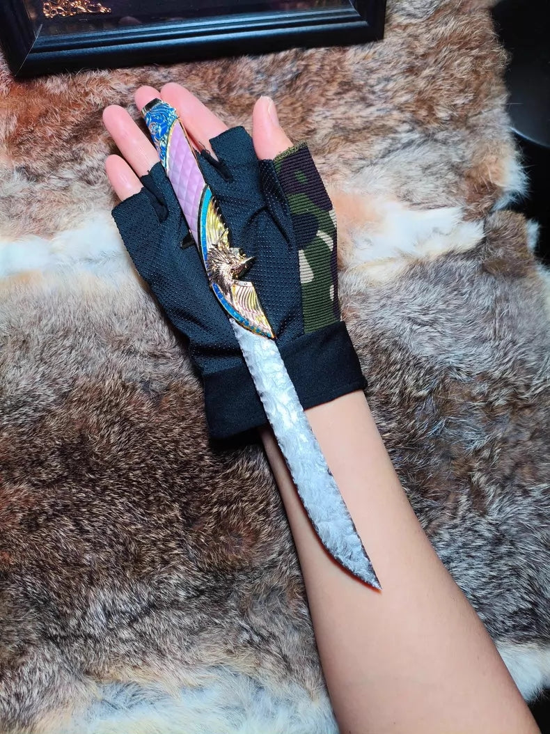 Delta Force: "Dark Star Angel" Form – Hand-forged Stone-style Knife (Custom-made)