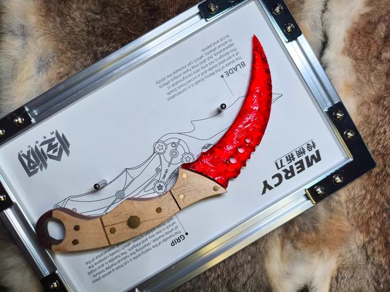 Handmade replica of the CS:GO Karambit Ruby (Red Gem)