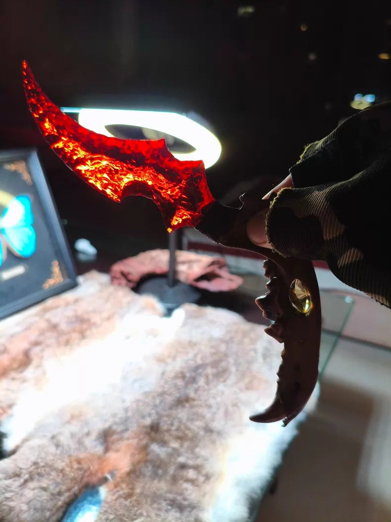 Glacial Relics × Crimson Glazed Glass | Hand-forged Stone Artifacts